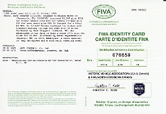 6s129 FIVA CERTIFICATE FRONT